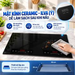 Bếp từ đôi âm Electrolux ​EHI7276BF 4600W