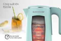Bình siêu tốc inox 2 lớp 1,8L Sunhouse  SHD1351
