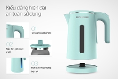 Bình siêu tốc inox 2 lớp 1,8L Sunhouse  SHD1351