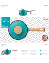 Nồi quánh Ceramic Hard Anodized POONGNYUN BNPT-18B(IH) (Size 18cm)