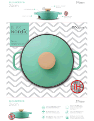 Nồi lẩu Ceramic Hard Anodized POONGNYUN BNPT-24CL(IH) (Size 24cm)