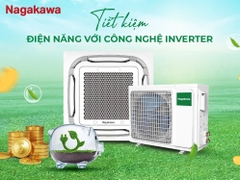 Máy lạnh âm trần Nagakawa Inverter 8 hướng thổi 23800btu NIT-C24R2U35