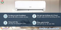 Máy lạnh Hitachi Inverter 1 HP RAK/RAC-CH10PCASV