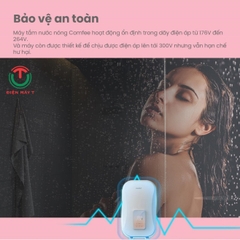 Máy tắm nước nóng trực tiếp COMFEE CWH-45EPGNVN(W)-CB _ Hàng chính hãng