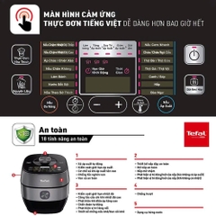 Nồi áp suất điện Tefal Smart Pro CY638868 - 5L - 1000W _ Hàng chính hãng
