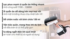 Bàn ủi hơi nước cầm tay 1300W Tefal DT3030E0