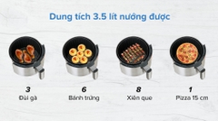 Nồi chiên không dầu Sharp KF-AF42MV-ST 3.5 lít