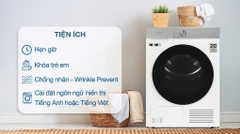Máy sấy bơm nhiệt Samsung Bespoke AI 9 kg DV90BB9440GH/SV