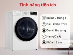 Máy Sấy Bơm Nhiệt LG Inverter 10.5 Kg DVHP50W