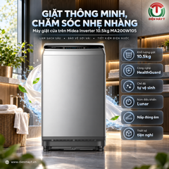 Máy giặt cửa trên Midea Inverter 10.5kg MA200W105