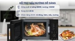 Lò Vi Sóng Kết Hợp Nướng Electrolux EMG23D22B 23L
