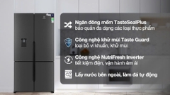 Tủ Lạnh Electrolux Inverter 562 lít Multi Door EQE5660A-B