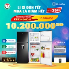 Tủ lạnh Electrolux Inverter 312 lít ETB3460K-H
