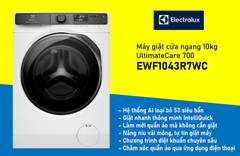 Máy giặt Electrolux UltimateCare 700 Inverter 10 kg EWF1043R7WC [Mới 2024]