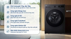 Máy giặt sấy LG Inverter giặt 17 kg - sấy 10 kg F2517RNTG