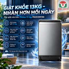 Máy Giặt Midea 13 kg MA512W130