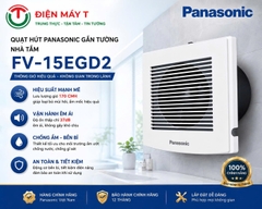 Quạt hút Panasonic gắn tường Nhà Tắm FV-15EGD2