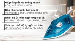 Bàn ủi hơi nước Philips GC1756 2000W