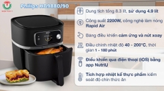 Nồi chiên không dầu Philips 8.3 lít HD9880/90