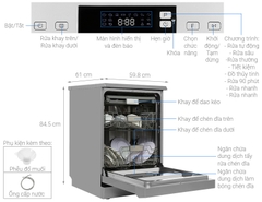 Máy rửa chén độc lập Hafele HDW-F60E (538.21.200)
