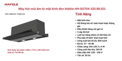 Máy hút mùi âm tủ Hafele HH-SG70A