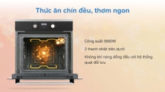 Lò nướng âm Hafele HO-KT60C (534.05.571) 65 lít