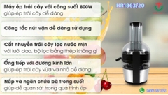 Máy ép trái cây Philips HR1863