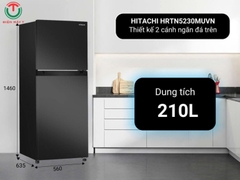 Tủ lạnh Hitachi Inverter 210 lít HRTN5230MUVN