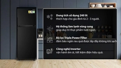 Tủ lạnh Hitachi Inverter 240 lít HRTN5255MFUVN