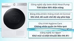Máy sấy bơm nhiệt Samsung  DV90T7240BH/SV - 9KG