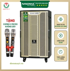 Loa Kéo Nanomax K-180 Bass 40cm 820w Karaoke Bluetooth