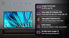 Google Tivi Sony 4K 50 inch K-50S30