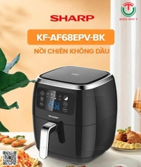 Nồi chiên không dầu Sharp KF-AF68EPV-BK 6.8 lít
