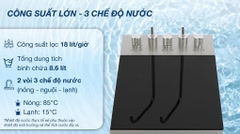 Máy lọc nước RO nóng nguội lạnh Hydrogen Kangaroo Sumire  12 lõi KG12A6