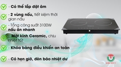 Bếp từ đôi lắp âm Kangaroo KG498N