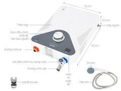 BÌNH NƯỚC NÓNG TRỰC TIẾP KANGAROO KG589G ( không bơm )