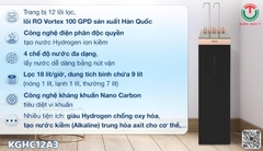 Máy lọc nước Hydrogen ion kiềm Kangaroo Sumire 12 lõi KGHC12A3