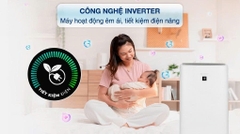 Máy lọc không khí tạo ẩm Sharp 51W KI-N50V-W
