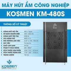Máy hút ẩm công nghiệp Kosmen KM-480S