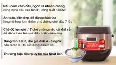 Nồi cơm cao tần Sharp 1.8 lít KS-IH191V ( BK/GL/RD )