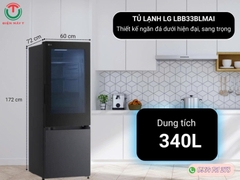 Tủ lạnh LG Inverter 340 lít InstaView LBB33BLMAI