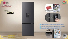 Tủ lạnh LG Inverter 332 lít LBD33BLM