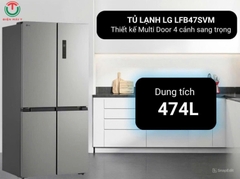 Tủ lạnh LG Inverter 474 lít Multi Door LFB47SVM