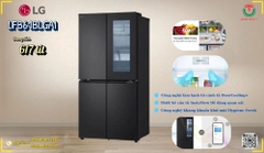 Tủ lạnh LG Inverter 617 lít Multi Door InstaView LFB61BLGAI