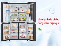 Tủ lạnh LG Inverter 666 lít Multi Door InstaView LFB66BLMI