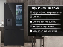Tủ lạnh LG Inverter 612 lít Multi Door InstaView LFD61BLGAI