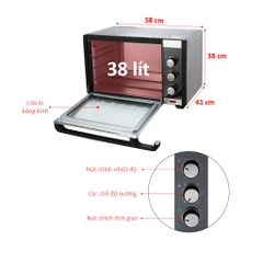Lò nướng Pensonic PEO-3802G