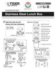 Hộp cơm giữ nhiệt Tiger LWU-B200