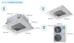 Điều hòa âm trần Casper 50.000BTU CC-50TL22