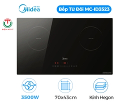 Bếp điện từ đôi Midea MC-ID3523 - Hàng chính hãng